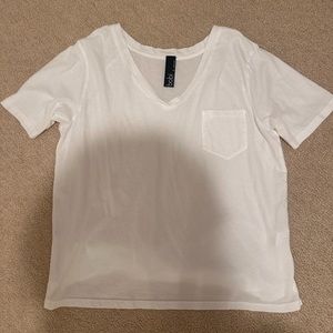 Bobi white v neck tee never worn